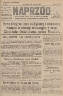 Naprzód : organ centralny polskiej partyi socyalno-demokratycznej. 1914, nr 377 (wydanie wieczorne)