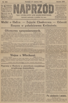 Naprzód : organ centralny polskiej partyi socyalno-demokratycznej. 1915, nr  252