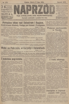Naprzód : organ centralny polskiej partyi socyalno-demokratycznej. 1915, nr  273