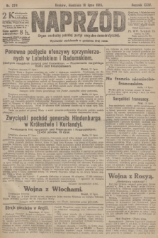 Naprzód : organ centralny polskiej partyi socyalno-demokratycznej. 1915, nr  274