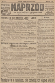 Naprzód : organ centralny polskiej partyi socyalno-demokratycznej. 1915, nr  278
