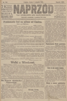 Naprzód : organ centralny polskiej partyi socyalno-demokratycznej. 1915, nr  291