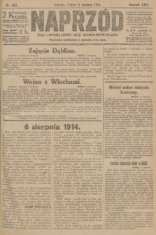 Naprzód : organ centralny polskiej partyi socyalno-demokratycznej. 1915, nr  293