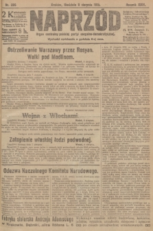 Naprzód : organ centralny polskiej partyi socyalno-demokratycznej. 1915, nr  295