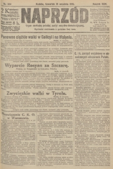 Naprzód : organ centralny polskiej partyi socyalno-demokratycznej. 1915, nr  334