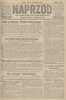 Naprzód : organ centralny polskiej partyi socyalno-demokratycznej. 1915, nr  343