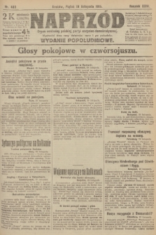 Naprzód : organ centralny polskiej partyi socyalno-demokratycznej. 1915, nr  403 (wydanie popołudniowe)