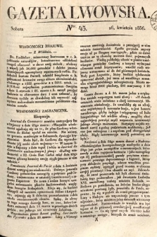 Gazeta Lwowska. 1836, nr 45