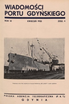Wiadomości Portu Gdyńskiego. 1933, z. 4