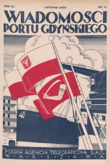 Wiadomości Portu Gdyńskiego. 1933, z. 11