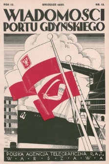 Wiadomości Portu Gdyńskiego. 1933, z. 12