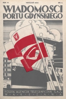 Wiadomości Portu Gdyńskiego. 1934, nr 4