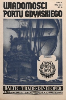 Wiadomości Portu Gdyńskiego. 1934, nr 5