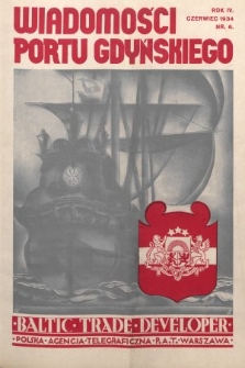 Wiadomości Portu Gdyńskiego. 1934, nr 6