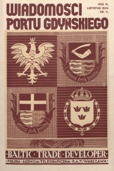 Wiadomości Portu Gdyńskiego. 1934, nr 11