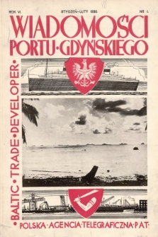 Wiadomości Portu Gdyńskiego. 1936, nr 1 i 2