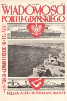 Wiadomości Portu Gdyńskiego. 1936, nr 4