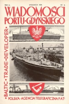 Wiadomości Portu Gdyńskiego. 1936, nr 9
