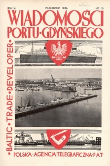 Wiadomości Portu Gdyńskiego. 1936, nr 10