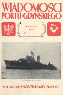 Wiadomości Portu Gdyńskiego. 1937, nr 3