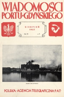 Wiadomości Portu Gdyńskiego. 1937, nr 8