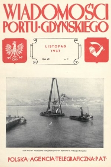 Wiadomości Portu Gdyńskiego. 1937, nr 11