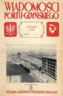 Wiadomości Portu Gdyńskiego. 1938, nr 1