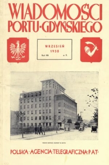Wiadomości Portu Gdyńskiego. 1938, nr 9