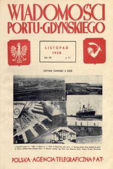 Wiadomości Portu Gdyńskiego. 1938, nr 11