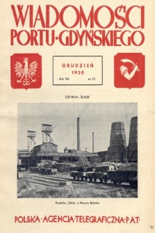 Wiadomości Portu Gdyńskiego. 1938, nr 12