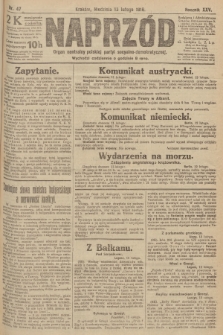 Naprzód : organ centralny polskiej partyi socyalno-demokratycznej. 1916, nr 47
