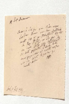 Brief von Alexander von Humboldt an Johann Carl Eduard Buschmann