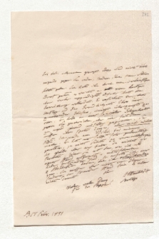 Brief von Alexander von Humboldt an Johann Carl Eduard Buschmann