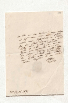 Brief von Alexander von Humboldt an Johann Carl Eduard Buschmann