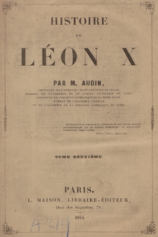 Histoire de Léon X. T. 2