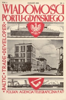 Wiadomości Portu Gdyńskiego. 1935, nr 4