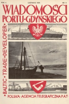Wiadomości Portu Gdyńskiego. 1935, nr 6