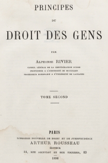 Principes du droit des gens. T. 2