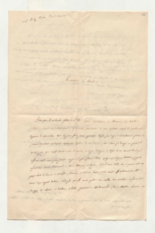 Brief von J. J. Simon an Alexander von Humboldt