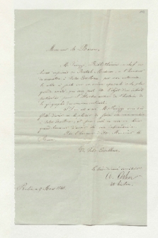Brief von Adolf Asher an Alexander von Humboldt