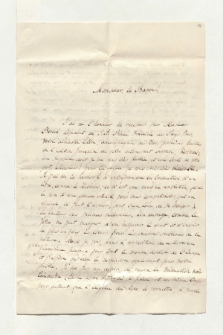 Brief von Elte Martens Beima an Alexander von Humboldt