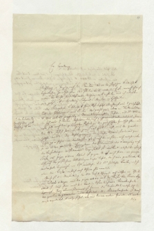 Brief von Gustav Kramer an Alexander von Humboldt