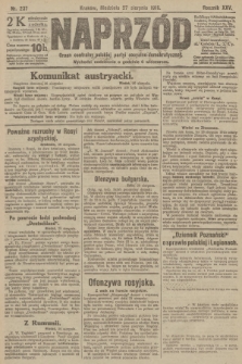 Naprzód : organ centralny polskiej partyi socyalno-demokratycznej. 1916, nr 237
