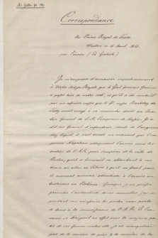 Blücher, Bernadotte. Correspondance