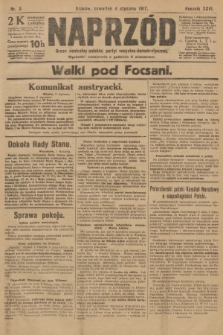 Naprzód : organ centralny polskiej partyi socyalno-demokratycznej. 1917, nr 3