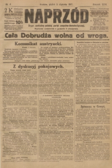 Naprzód : organ centralny polskiej partyi socyalno-demokratycznej. 1917, nr 4