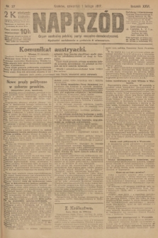 Naprzód : organ centralny polskiej partyi socyalno-demokratycznej. 1917, nr 27