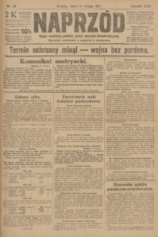 Naprzód : organ centralny polskiej partyi socyalno-demokratycznej. 1917, nr 38