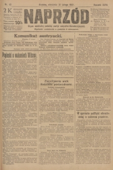 Naprzód : organ centralny polskiej partyi socyalno-demokratycznej. 1917, nr 42