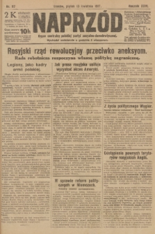 Naprzód : organ centralny polskiej partyi socyalno-demokratycznej. 1917, nr 87